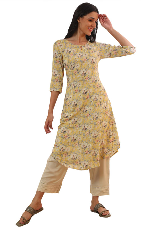 Aurelia Women's Printed A-Line Kurta
