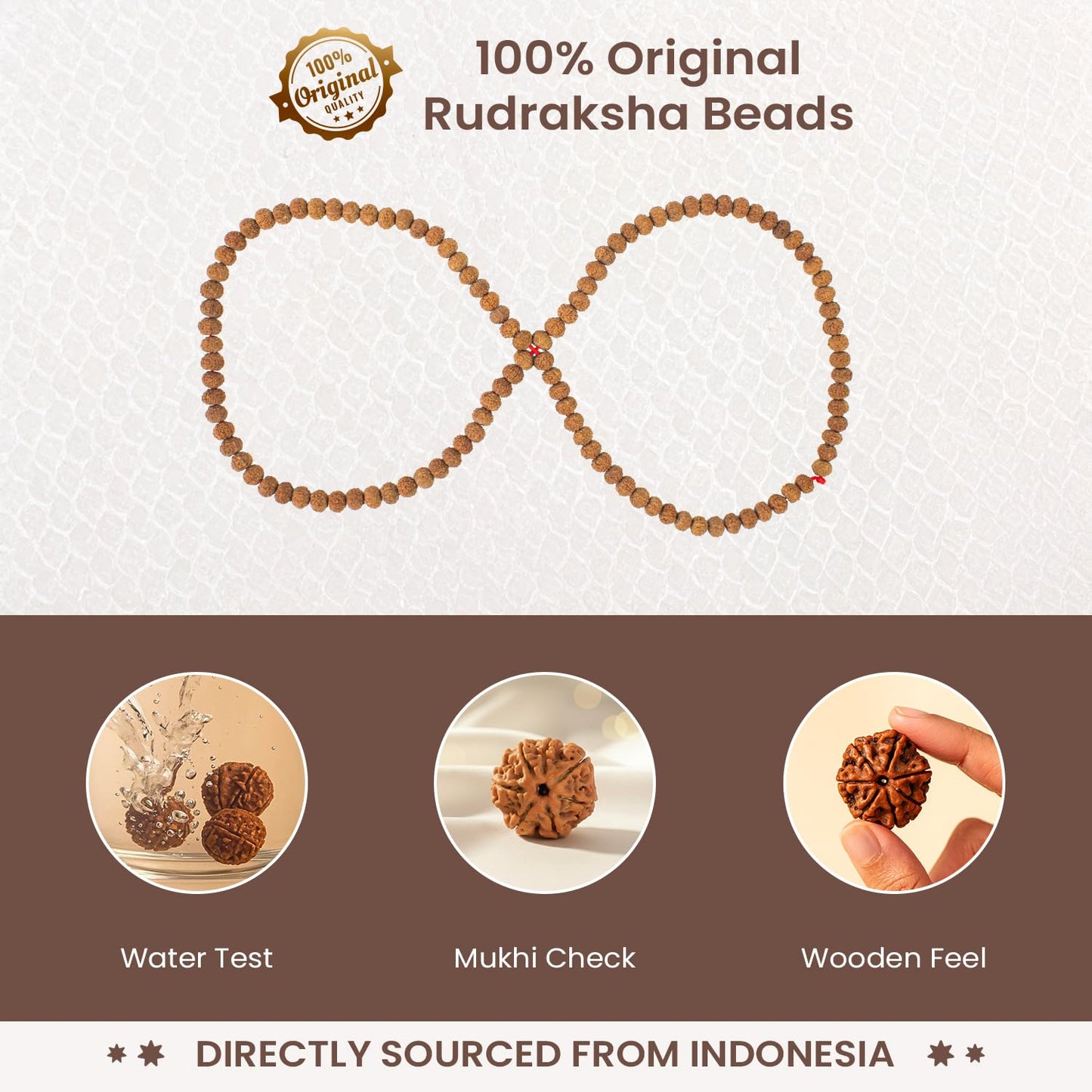 Astrotalk 7 Mukhi Rudraksha Mala 108+1 Beads | Certified 7mm Rudraksha | Attract Wealth, Prosperity & Positivity | Divine Venus Blessings | Rudraksha Mala Original for Men & Women
