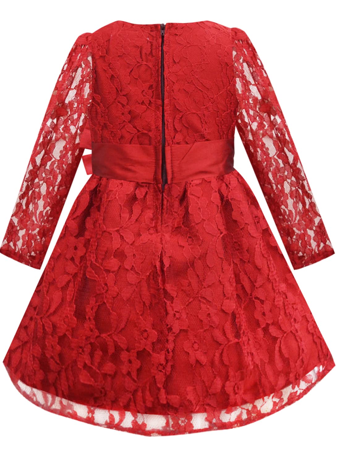 A.T.U.N. Girls Double Bow Dress Red