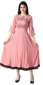 OM SAI LATEST CREATION Women's Rayon Regular Kurti