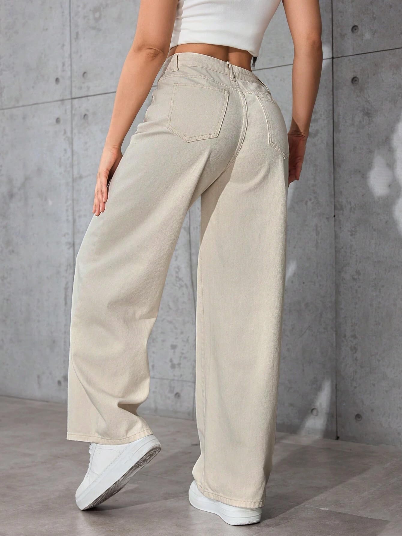 Tagas Womens Jeans || Womens Pant ||Cargo ||Girls high Rise Pant||(WDJ-8) Cream