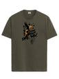 ADRO Mens Anime T Shirt - Premium Cotton Printed Haikyuu Tshirt - Perfect for Haikyuu Fans Print and Comfortable Fit Olive T-Shi