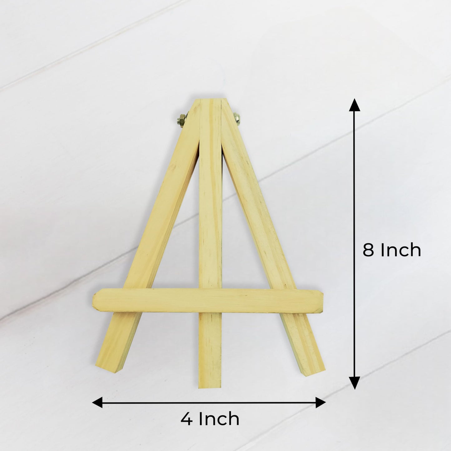 Eduway 8 Inch Mini Wooden Easel Tripod Stand for Sketch Accessories/Natural Craft/Art/Painting/Mini Canvas/Business Card/Display