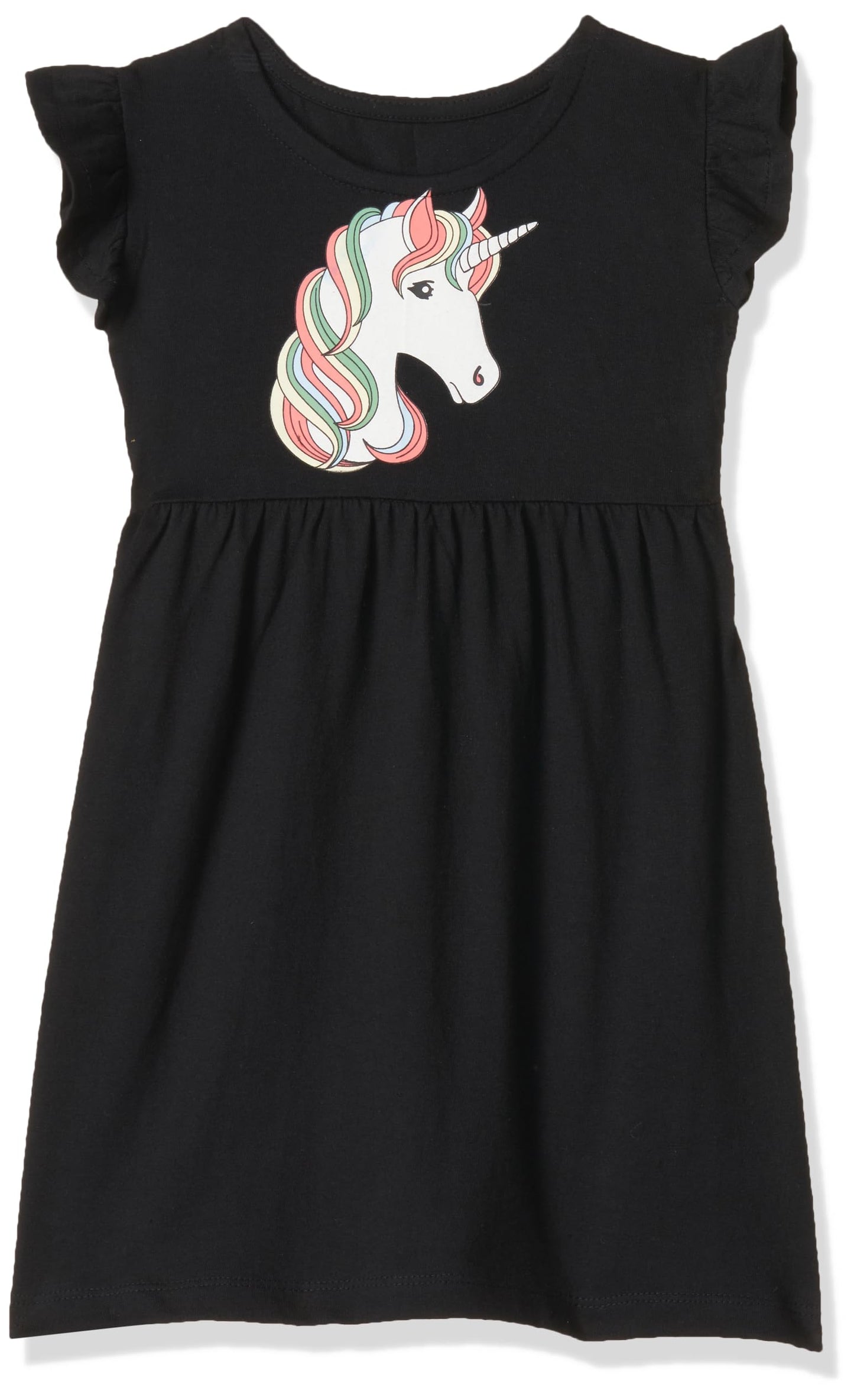 T2F Girls Cotton Printed Regular Fit Casual Dress
