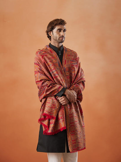 Pashmoda Men Shahi Mehfil Kaani Shawl (Size: 101x203 Cm)