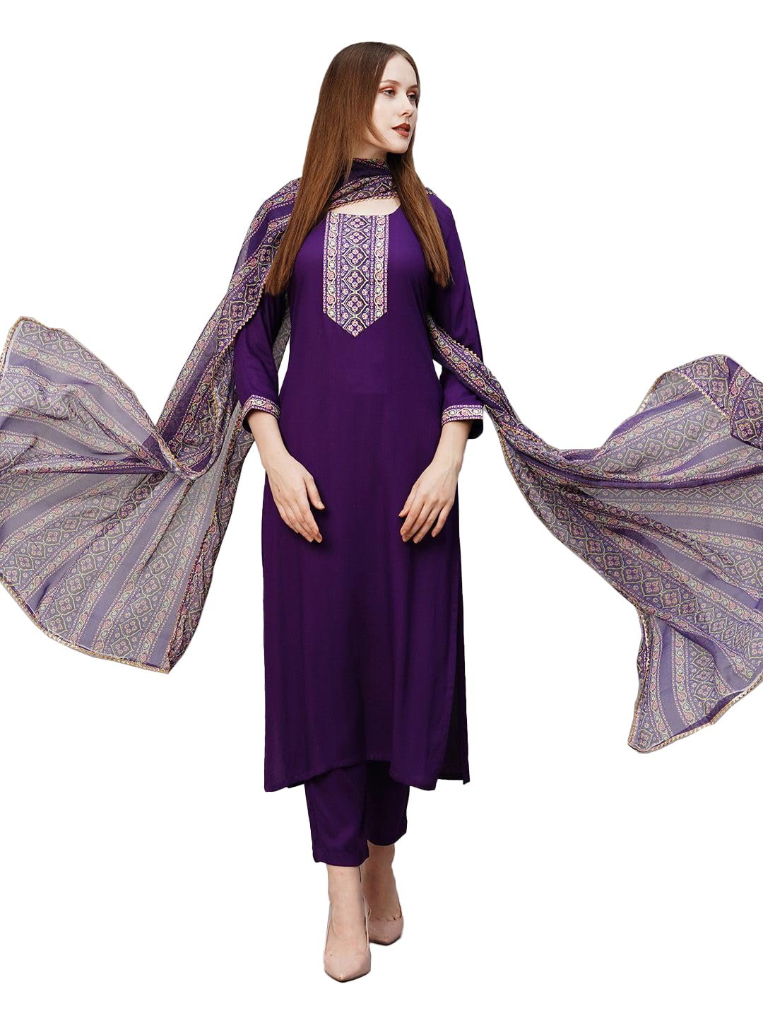 Wedani Cotton Digital Printed Kurta Set with Dupatta for Women