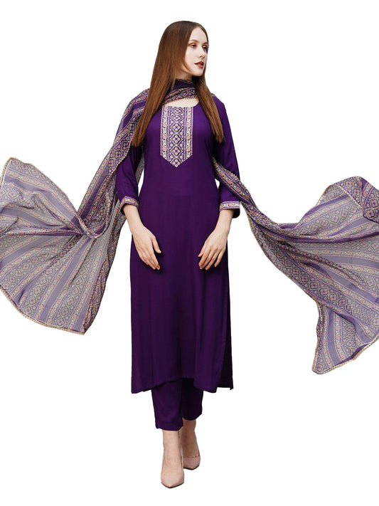 Wedani Cotton Digital Printed Kurta Set with Dupatta for Women