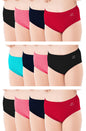 Lyra Cotton Assorted Solid Coloured Kids/Girls Panty | Hipstar Pack Of 12