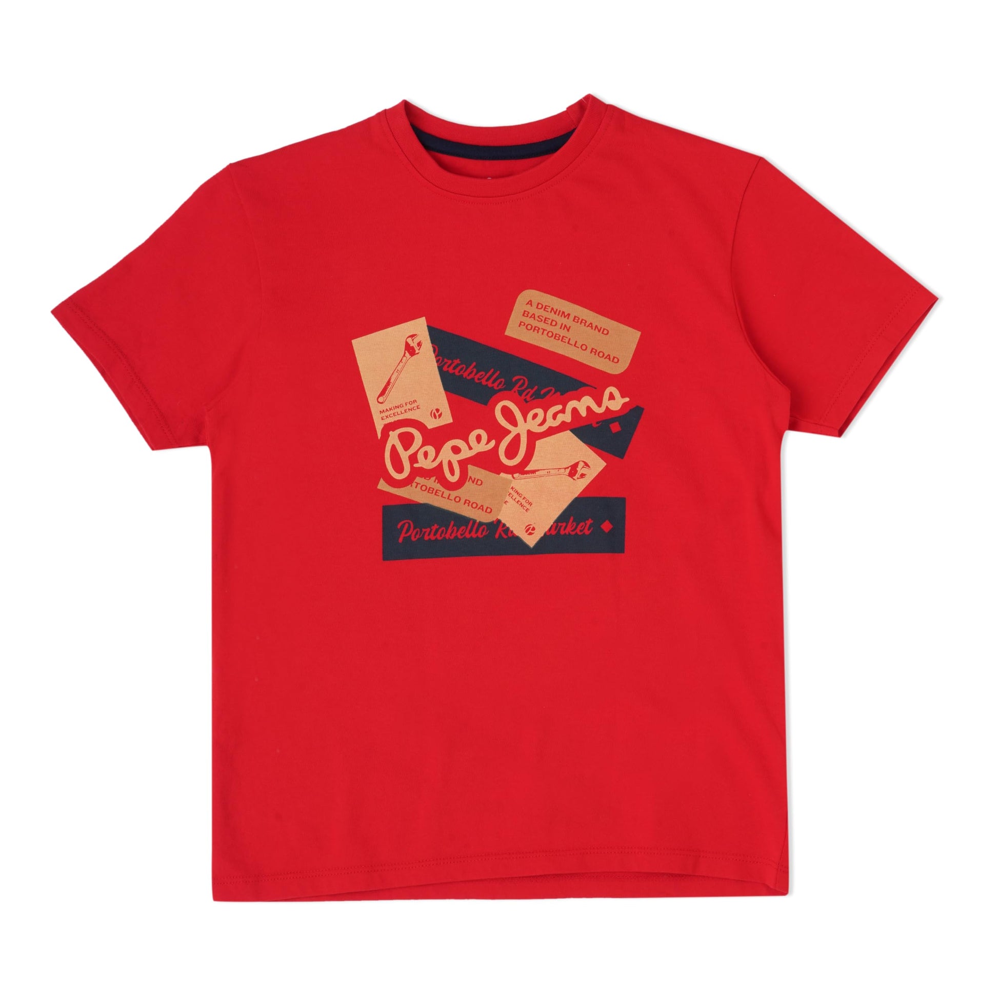 Pepe Jeans BoyS Regular Fit T-Shirt (Pb50364825510_Red