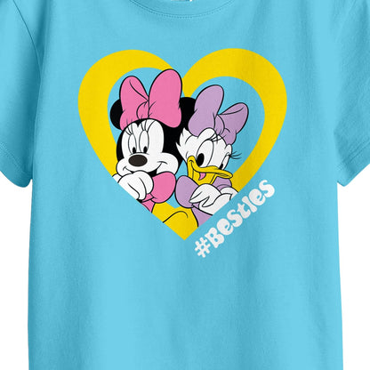 Bon Organik Girls Regular Fit T-Shirt (BON11422_Sky Blue