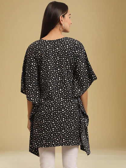 Tee Projekt Casual Crepe Kimino Sleeves WomenS Kaftan Dress Ll Elegant Casual & Everyday Kurta (Pack Of 3)