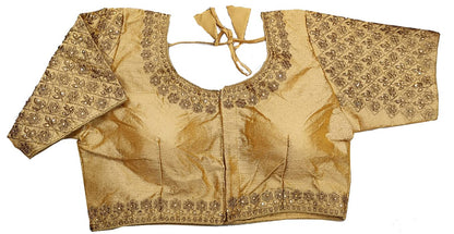 Vihu Fashion WomenS Heavy Embroidery Handwork Half Sleeves Readymade Blouse