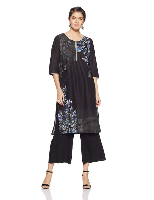 Aurelia Women Rayon Straight Fit Kurta