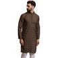 SOJANYA (Since 1958 Men's Pure Cotton Black & Mustard Printed Only Long Kurta