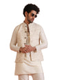 Kisah Nehru Jacket For Men  Printed Cotton Blend Modi Jacket | Ethnic & Formal Waist Coat For Weddings, Parties & Office Wear
