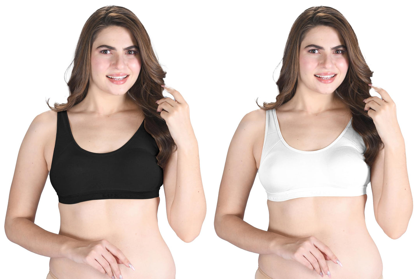 Lux Venus Wire Free Slip On Moulded Full Coverage Sports Bra