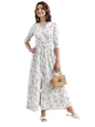 Ketch Women 3/4 Sleeve Casual FIT Dress KHJ6000578 Orange M
