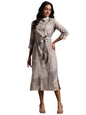 Libas WomenS Linen Shirt Midi Dress (37182_Off White