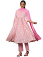 Libas WomenS Cotton Kurta Sets (35242_Pink