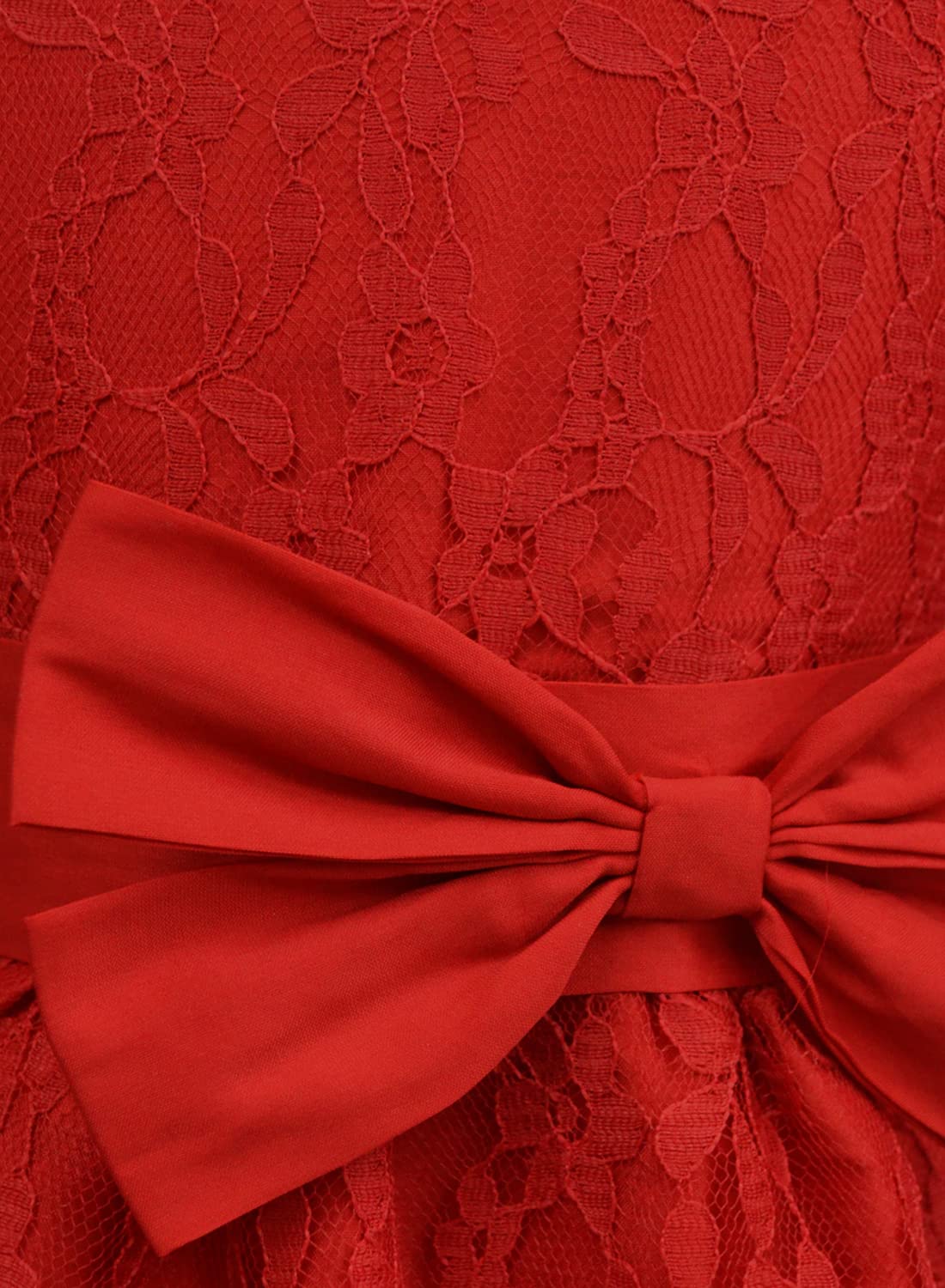 A.T.U.N. Girls Double Bow Dress Red