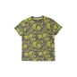Pepe Jeans Boy Cotton Floral Regular Fit T-Shirt (Pb503890_Military Green 8)