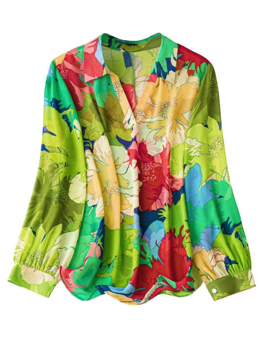 Leriya Fashion Women Rayon Regular Top Green S
