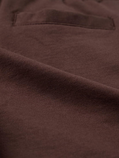 The Souled Store Solids: Choco Brown Boys Drawstringed Cotton Cargo Joggers
