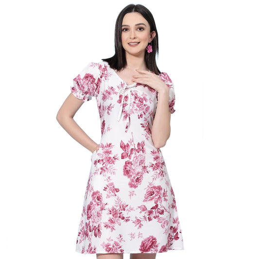 Oomph! WomenS Crepe Sheath Mini Dress (Md658_Pink