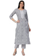 ANNI DESIGNER Women Cotton Blend Regular Kurta with Pant