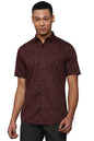 Allen Solly Men Slim Fit Printed Casual Half Sleeve Short Sleeve Shirt