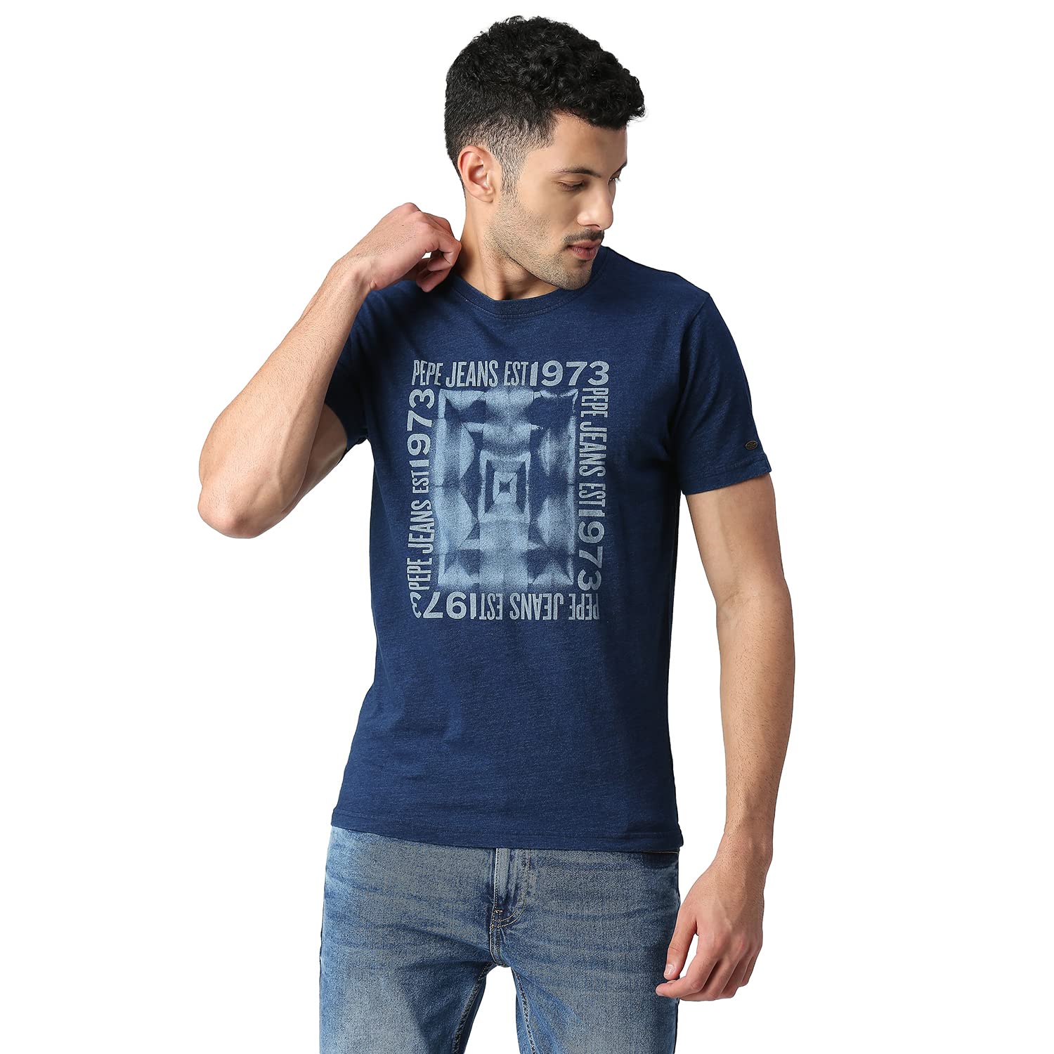Pepe Jeans MenS Slim Fit T-Shirt (Pm509026561S_Indigo