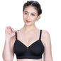 Trylo WomenS Cotton Lightly Padded Wire Free Regular Bra Black