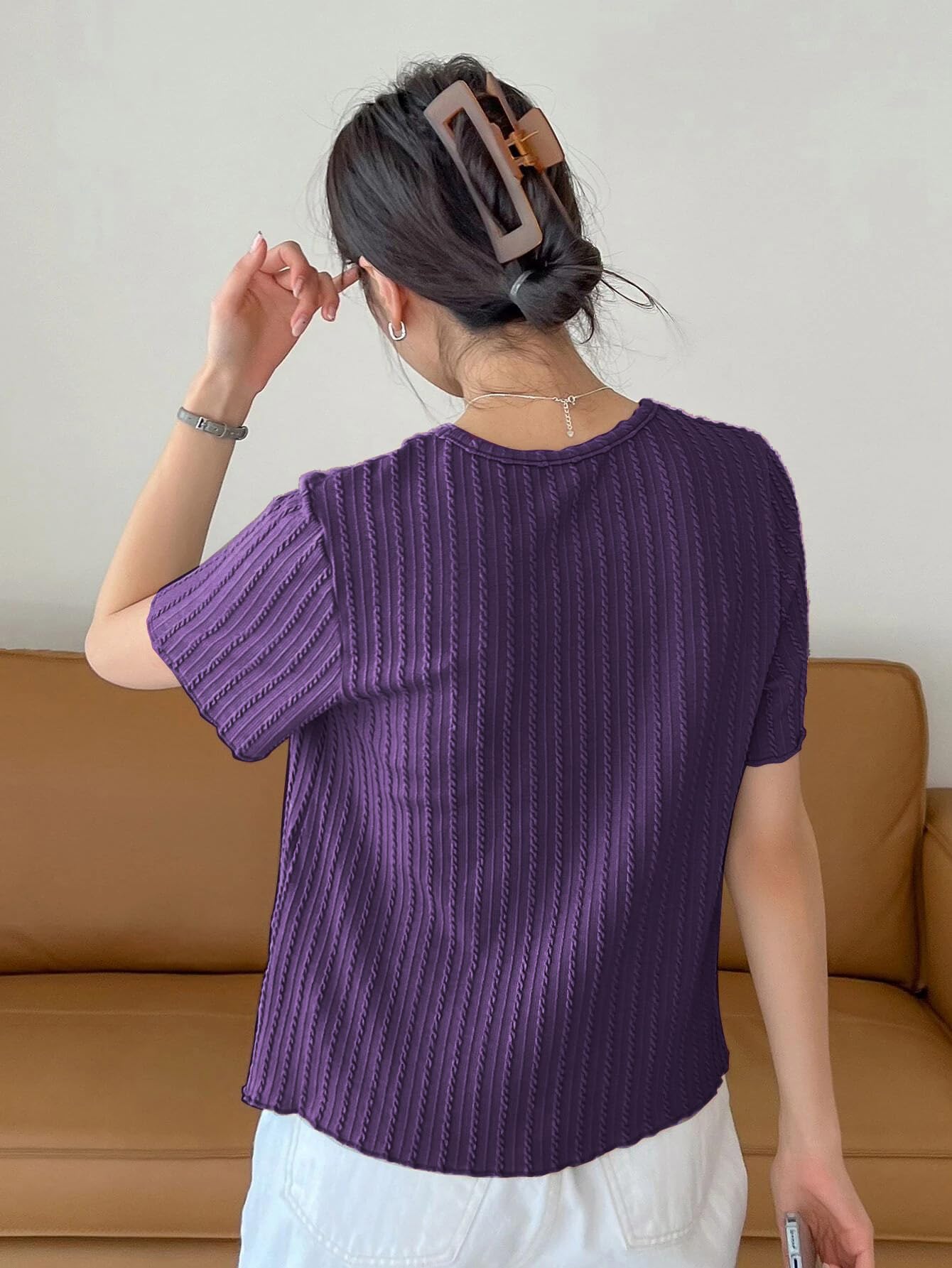 Wedani Solid Regular Fit Jeans Korean Western Tops for Women Stylish