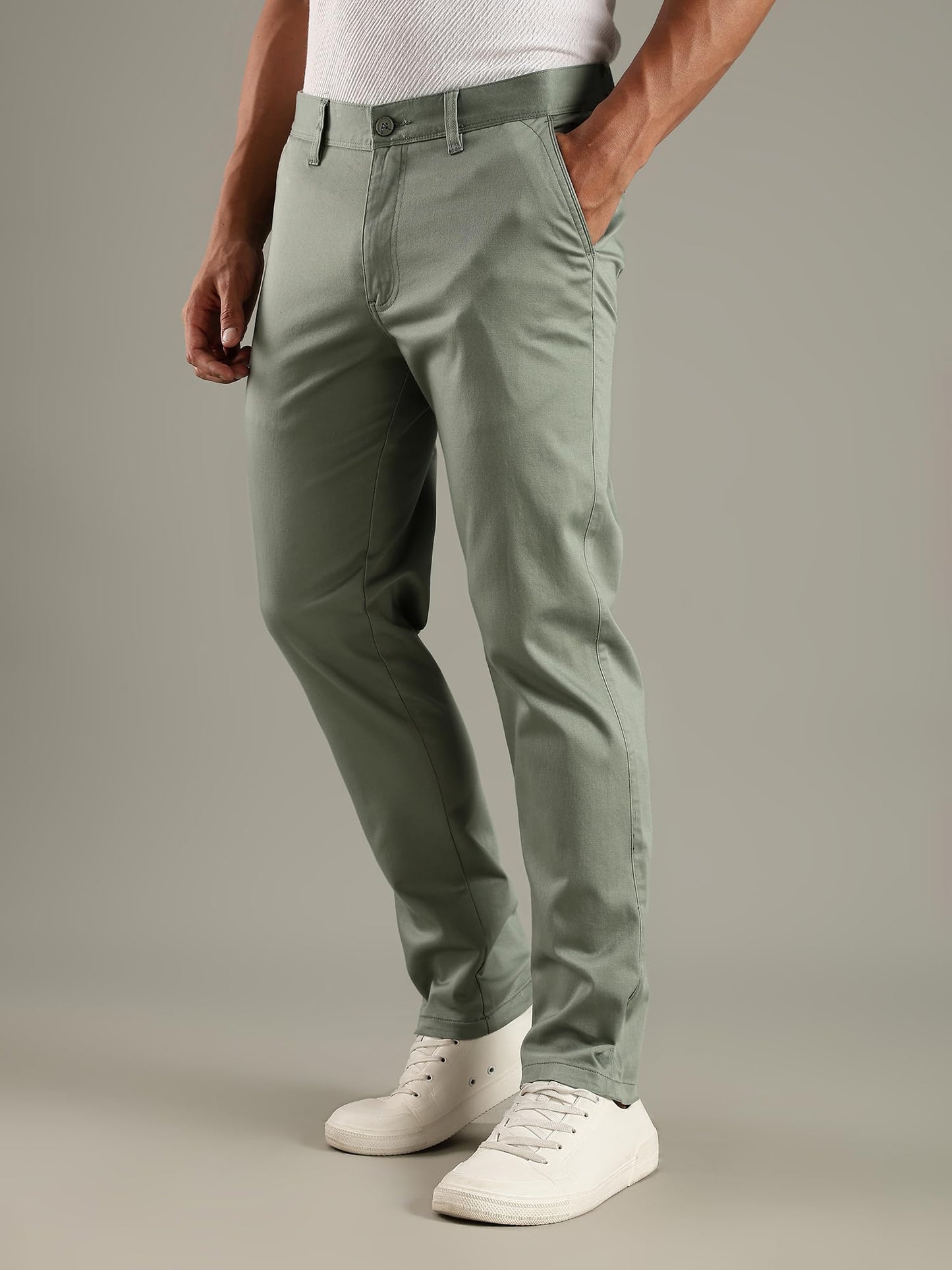 Thomas Scott Mens | Solid | Regular Fit | Premiun Cotton | 4 Pocket | Formal wear Trouser | Casual Chino | Pants for Men (Avail