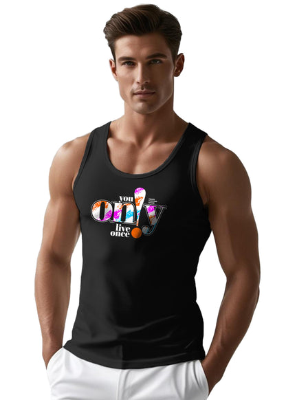 Peppyzone Mens Printed Regular Fit Vest (TT-Trendy-19_Black3