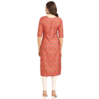 Pinkmint Women'S Crepe Digital Print Straight Kurta(Pack Of 6)[Qv-365-353-335-332-362-360-Xl]