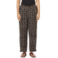 Fabindia Women Flax Printed Casual Pants Cotton_L Black