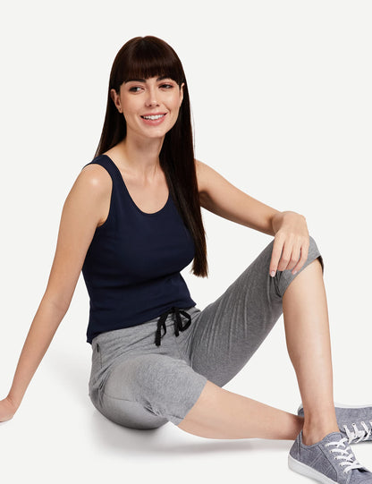 Enamor E018 Stretch Cotton Lounge Capri
