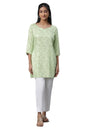 Aurelia Women's Viscose Floral Regular Kurti (23FEA30365-507202_Butterfly