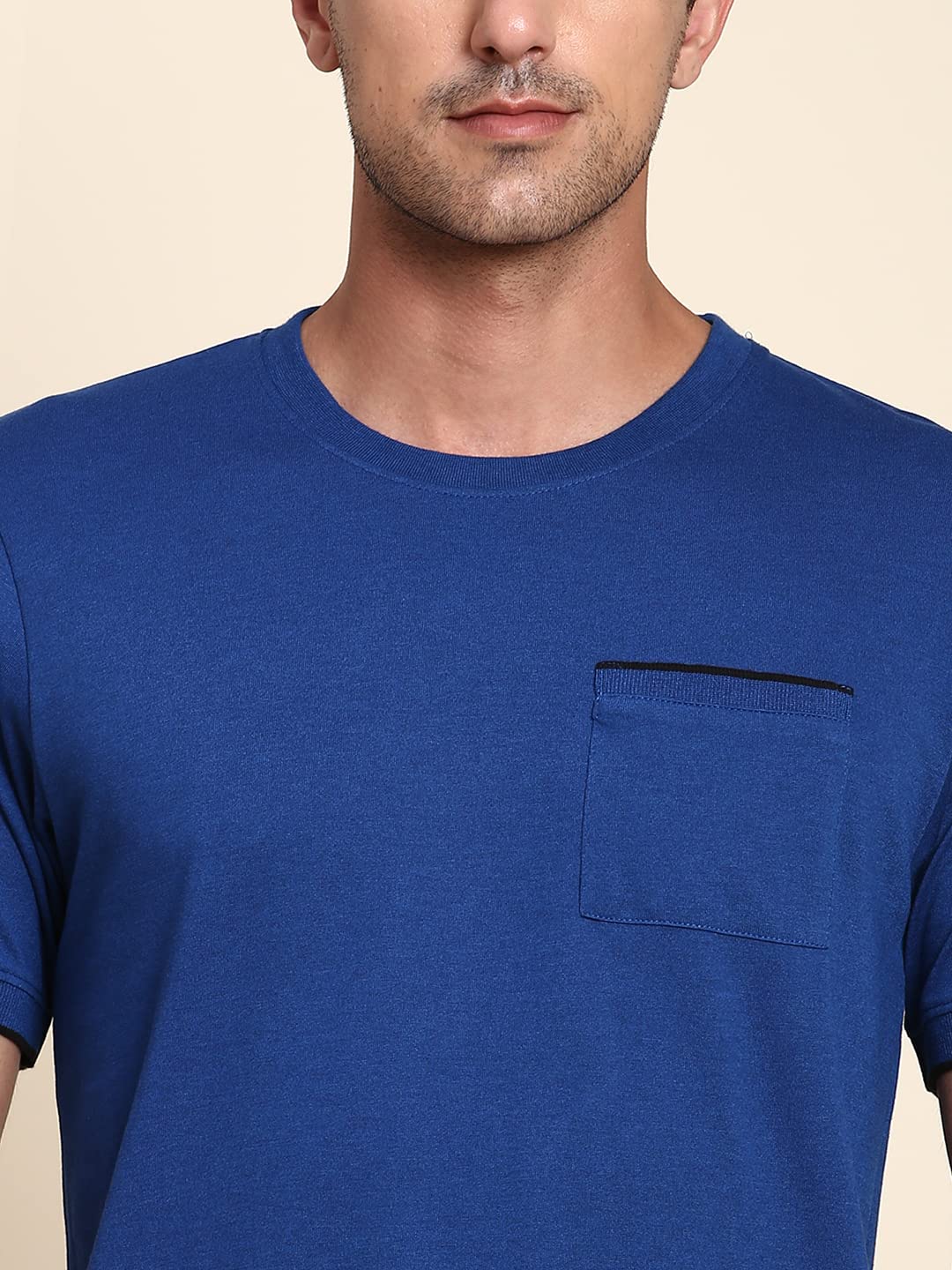 Dennis Lingo MenS Slim Fit Blue T-Shirt