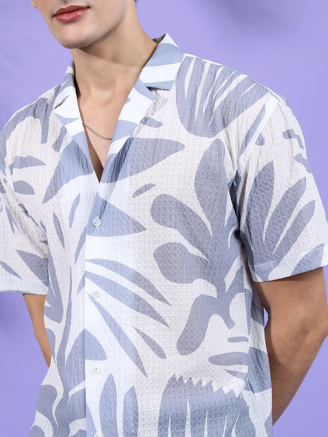 The Indian Garage Co Mens Relaxed Fit Shirt (0823-SHSRRS-14-01_Grey