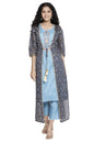 Aurelia WomenS Viscose Blend Kurta, Trouser & Gillet (21Aud10395-502464_Effiel Tower_S)