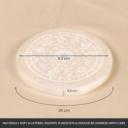 Astrotalk Selenite Charging Plate for Crystals | Purify & Amplify Energy | Crystal Cleansing & Recharging | Boosts Clarity & Intuition | Spiritual Gifts for Healing