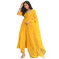 Gosriki WomenS Rayon Blend Anarkali Solid Kurta With Pant & Dupatta (Sitapati Yellow-Gs_4Xl_Yellow_Xxxx-Large)