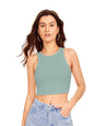 Greciilooks WomenS Ribbed Collared Spaghetti Half Sleeve Crop Tops For GirlS | Cardigan Plus Size Jeans Short Top For Women (S