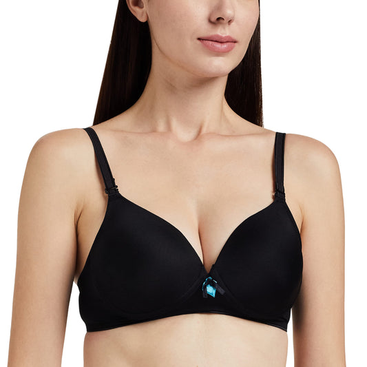 Enamor F065 Invisible Neckline T-Shirt Bra -Padded, Wirefree & High Coverage