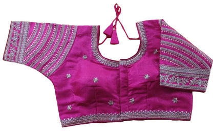 Vihu Fashion WomenS Blouse Readymade Blouse Embroidery Multi Coding Gold Thread Indian Ethnic Designer Stitched WomenS Readyma