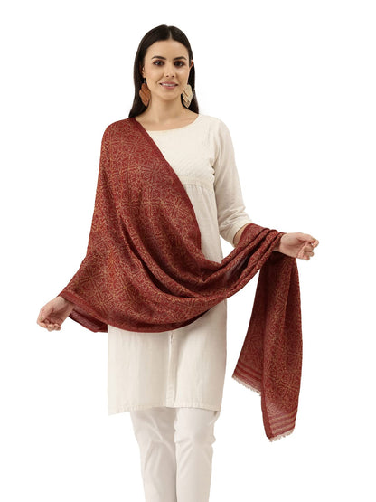 Pashmoda Women Chaman Fine Pashmina Wool Blend Stole (Size : 71X203 CM)