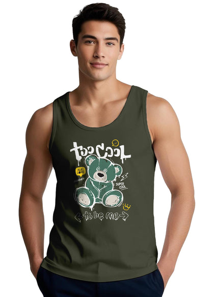 Peppyzone Mens Regular Fit Vest (TT-Teddy1620_Olive2