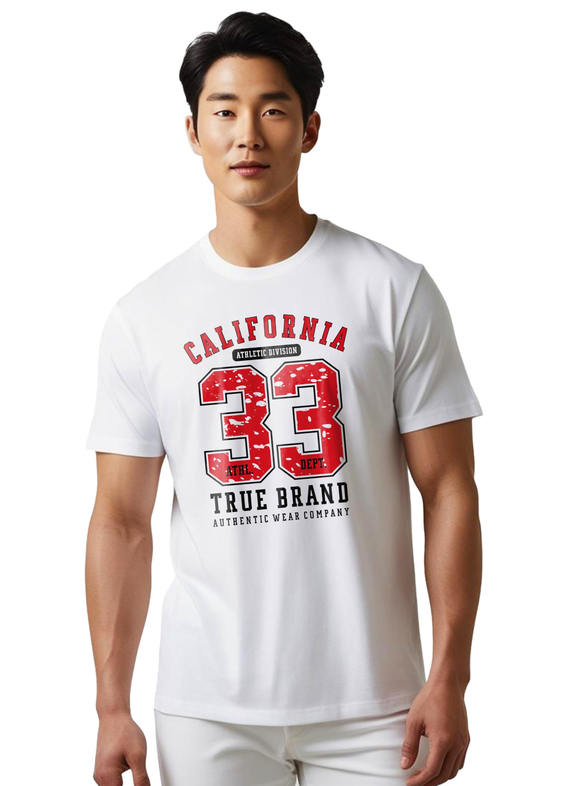 Peppyzone Mens Regular Fit T-Shirt (PZ-N-8372_White4